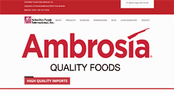 Desktop Screenshot of ambrosia-foods.com